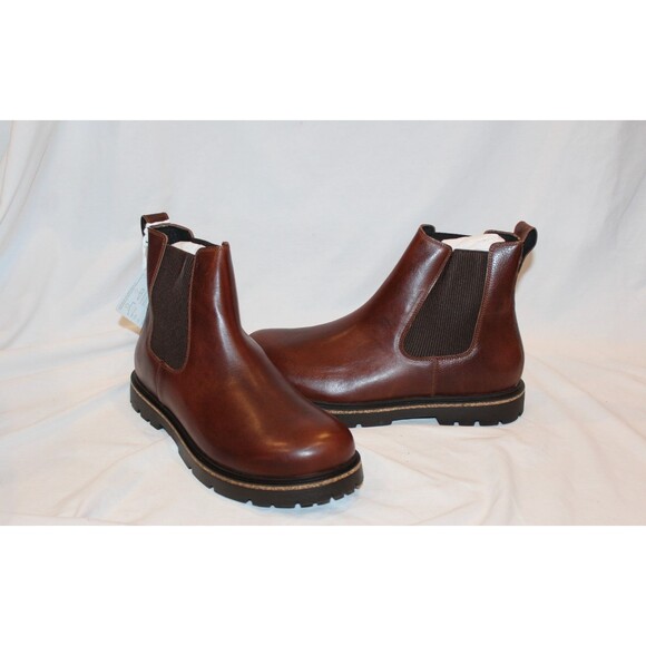 Birkenstock‎ Men\'s Highwood Slip On Chelsea Ankle Boots Chocolate EU 45 NEW main image 5